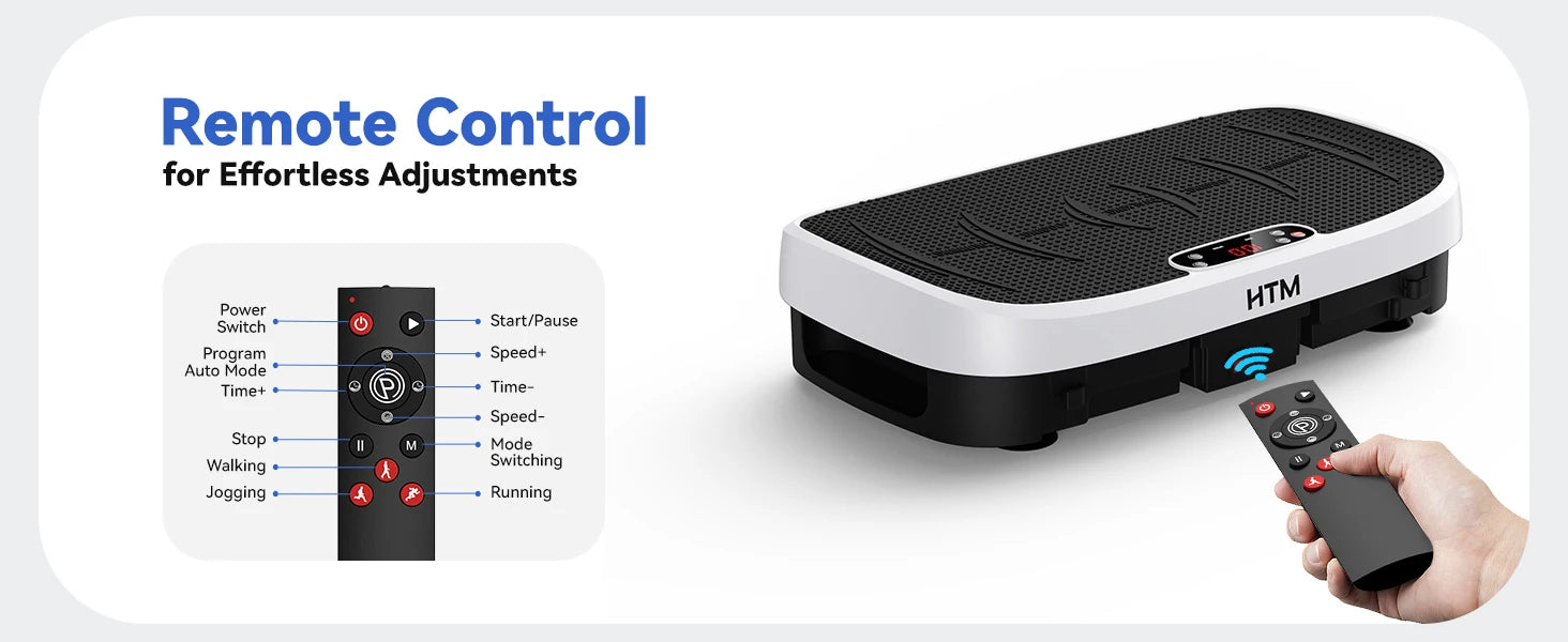 Vibration Plate Fitness Platform- 120 Levels -Home Gym Equipment- Weight Loss- Exercise Board