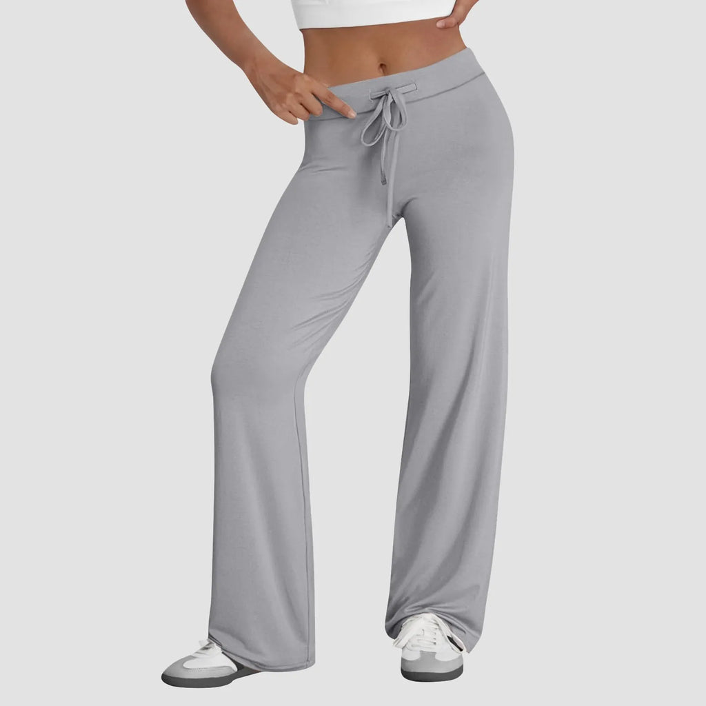 Activewear for Women/ High Waist Drawstring Baggy Style with Flare Legs/ Wide legs for comfort
