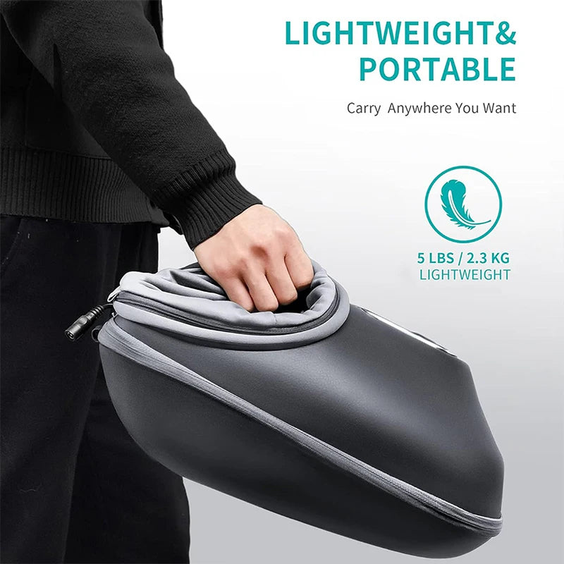 Nekteck Foot Massager with Heating Therapy, Air Compression, Shiatsu Knead Roller for Muscle Relaxation and Foot Massage