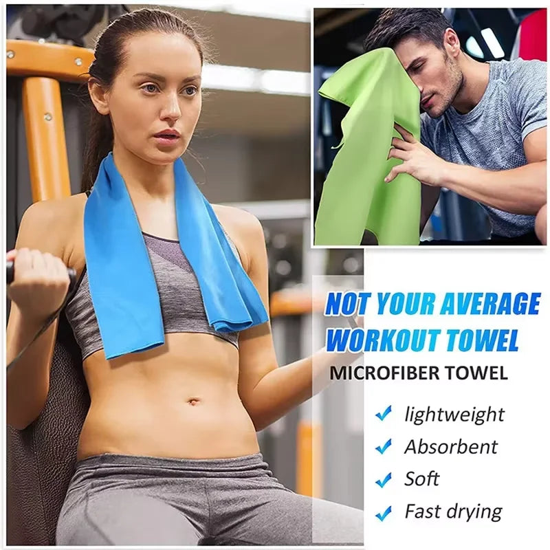 Quick Dry Beach Towel, Microfiber Travel Towel,Fast Drying Towel Set for Camping, Beach, Gym, Sports, Bath