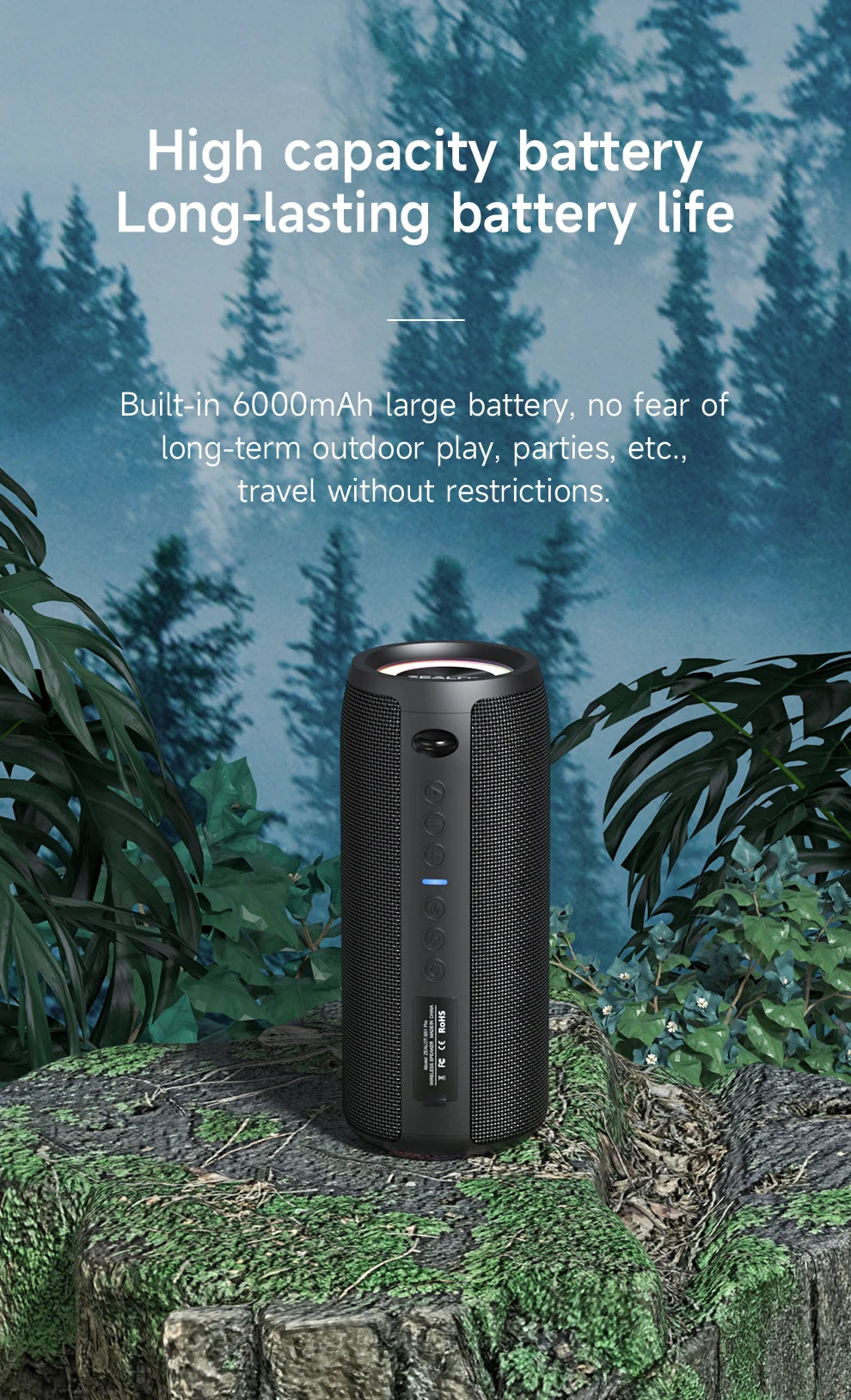S51Pro High-power / 40W 3D Stereo Bass Bluetooth Speaker /Portable IPX5 /Waterproof Suitable