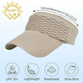 Sun Hat For Women- Sun Visors/ Breathable Caps/ 21.65 -23.23 Inches