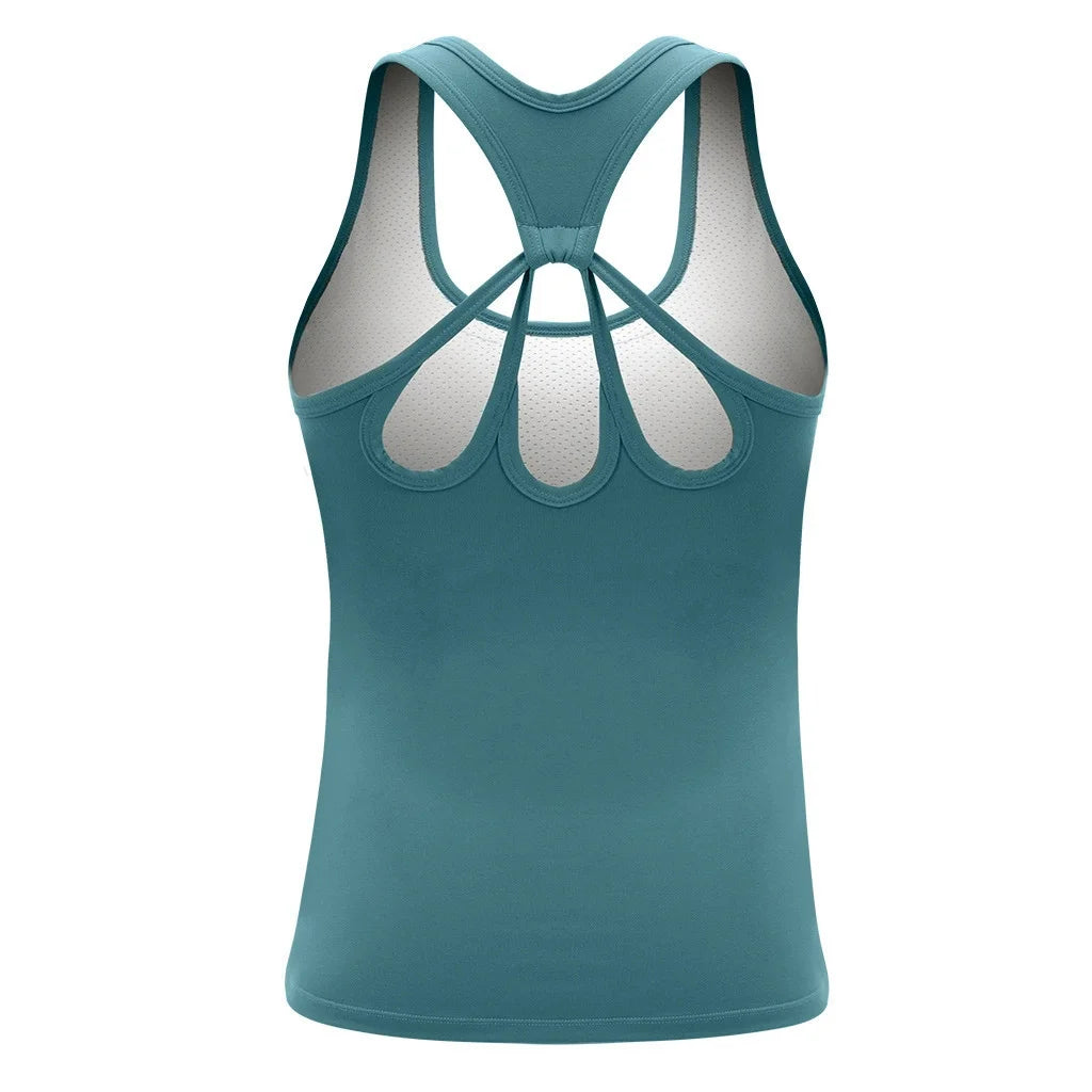 Yoga Vest Sport Singlet for Women /Athletic Fitness Sport Tank Top