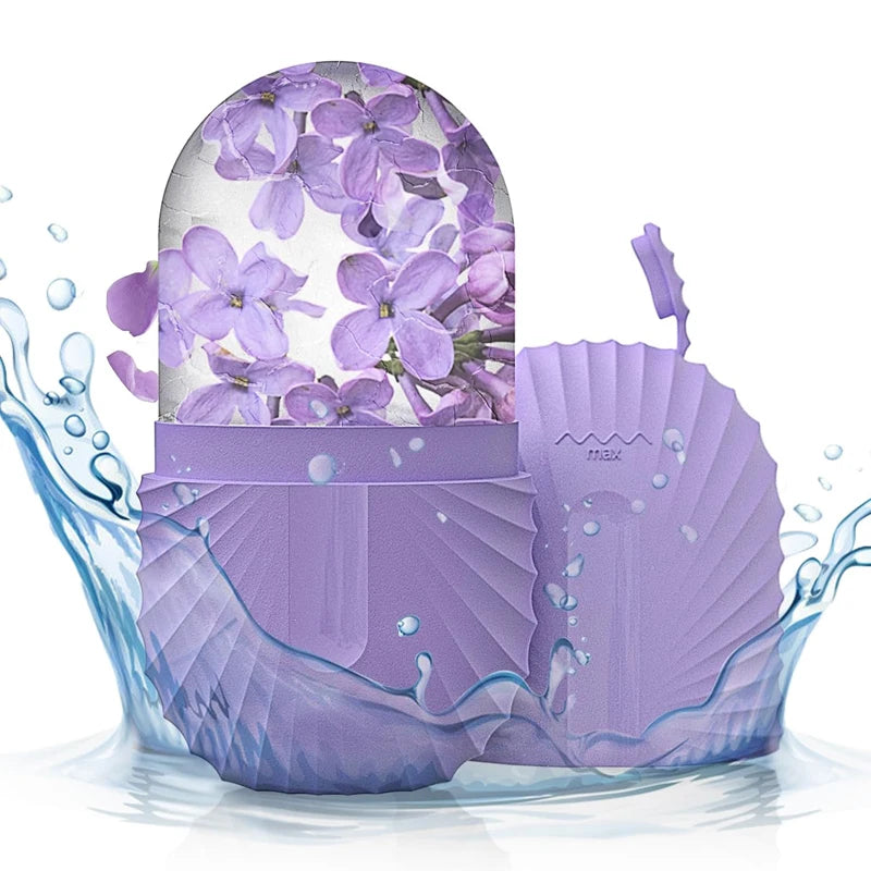 Silicone Ice Face Roller- Ice Cube Beauty Massage, reduces Eye Puffiness and Shrinks Pores