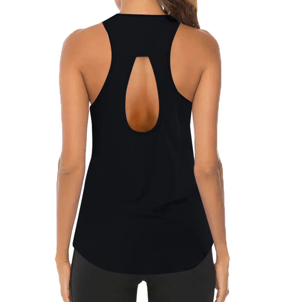 Women's Yoga Tops- Thin Sports Vest -Breathable, Sleeveless T-shirt for all types of exercise