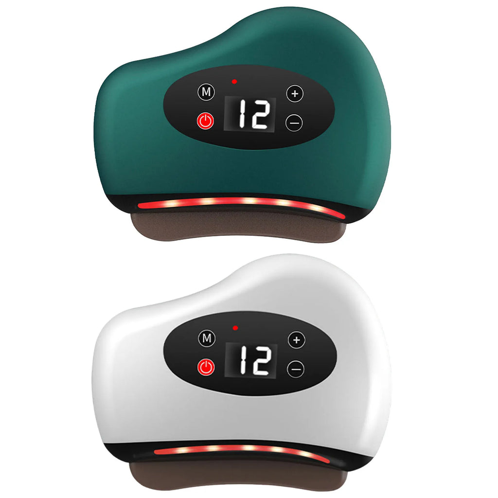 Electric Scraping Instrument- Lightweight- Heated Muscle Scraping Tool- Hot Compress Eye Massager with Red Light Scraper
