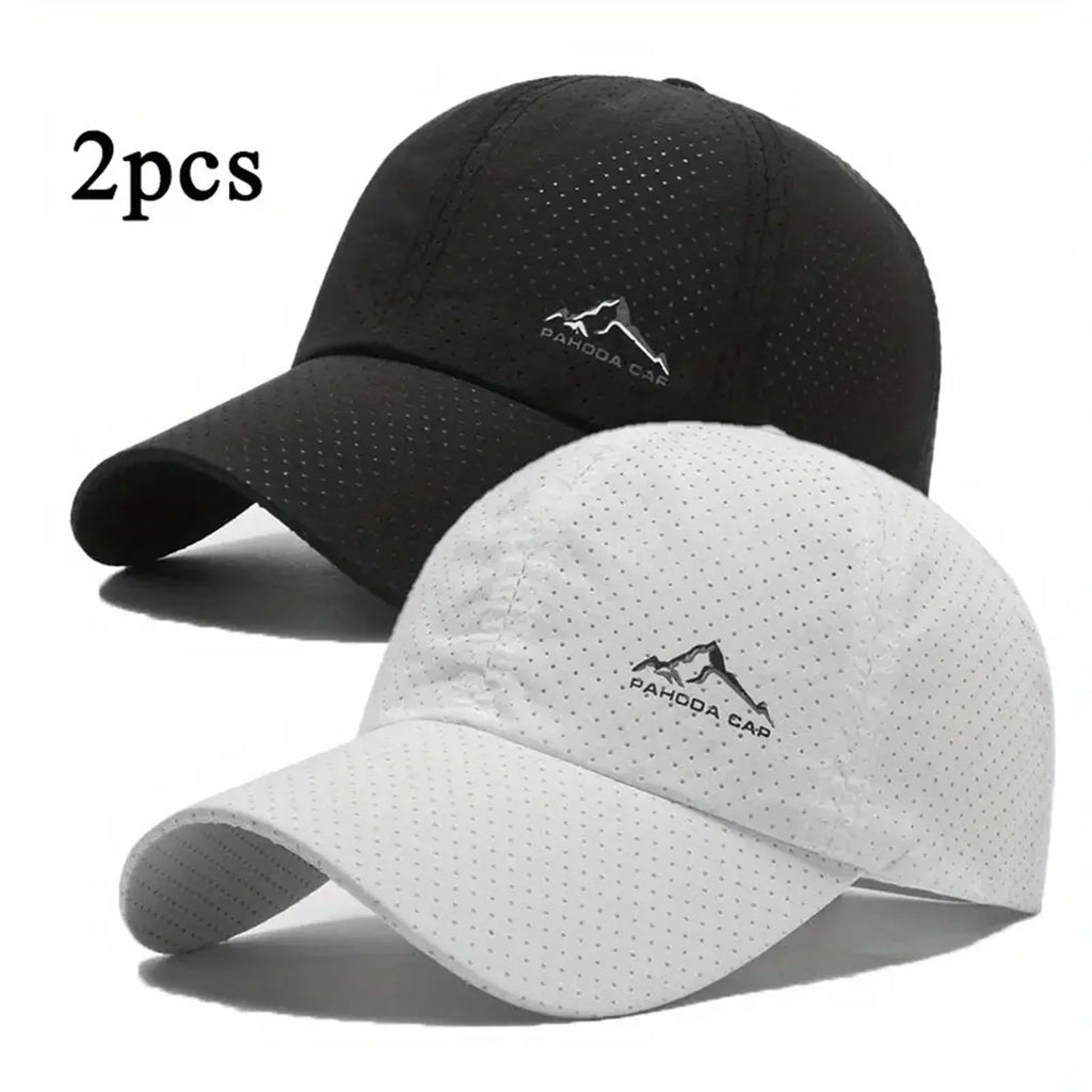 2PCS Unisex Baseball Caps with Quick drying and Breathable material- Great for Outdoors and Sports
