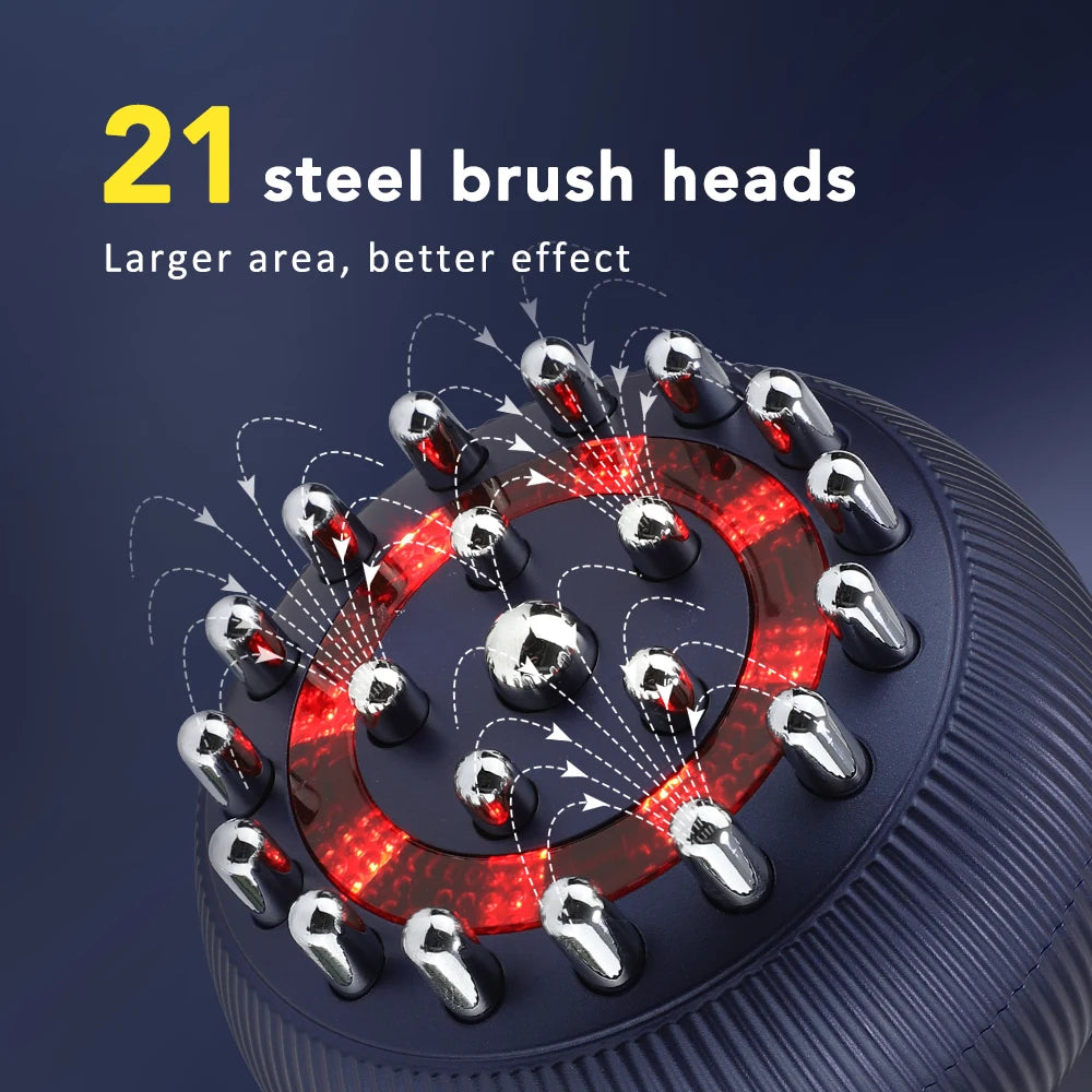 Electric Meridian, Body Massage Brush - Lymphatic Drainage Machine- Microcurrent Anti Cellulite with Physiotherapy Apparatus