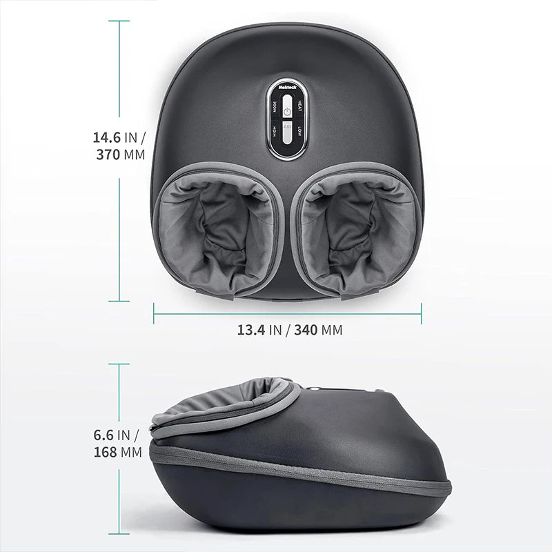Nekteck Foot Massager with Heating Therapy, Air Compression, Shiatsu Knead Roller for Muscle Relaxation and Foot Massage